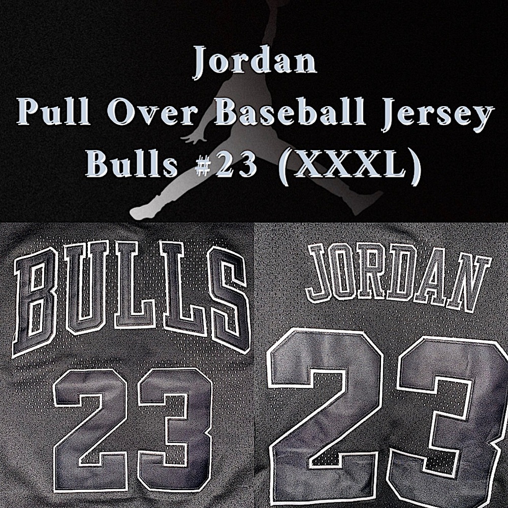 🏀NEW - Michael Jordan - Bulls #23 Men’s Pullover Baseball type Jersey⚾️